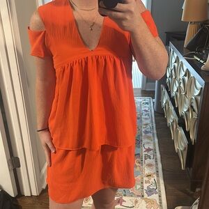 COP Copine Orange V neck Dress